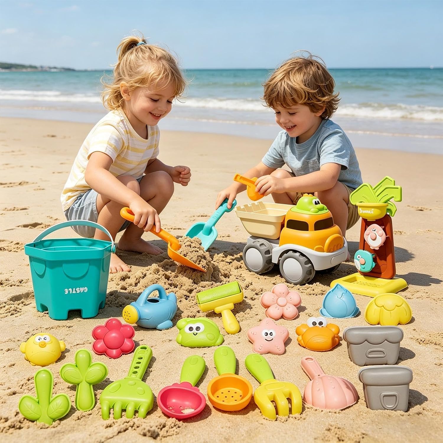 Beach Toys Set, Fun Digger and Explorer Tool 25 Pieces | Children's Toys