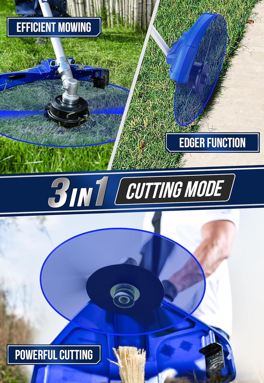 Gen2 26cc Gas String Trimmer, 17-in 3-in-1 Combo | Gen 2 adds an aluminum shaft, durable PA line and an extra spool