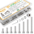 600pcs M3 Screw Assortment Kit, M3 Screws (8 Sizes 6-30mm) for 3D Printer DIY, Hex Socket Head Cap Screws Bolts Nuts