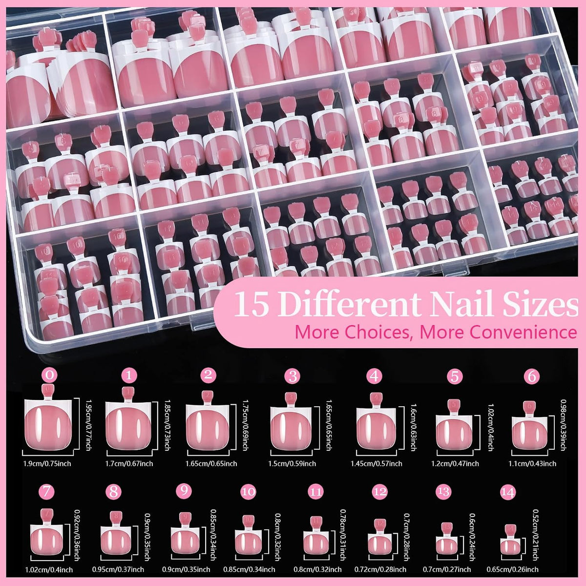 Square Toe Nail Press Ons, 150pcs French Tip Press on Toenails with Nail Glue, Thick Toe Press on Nails Fake Toe