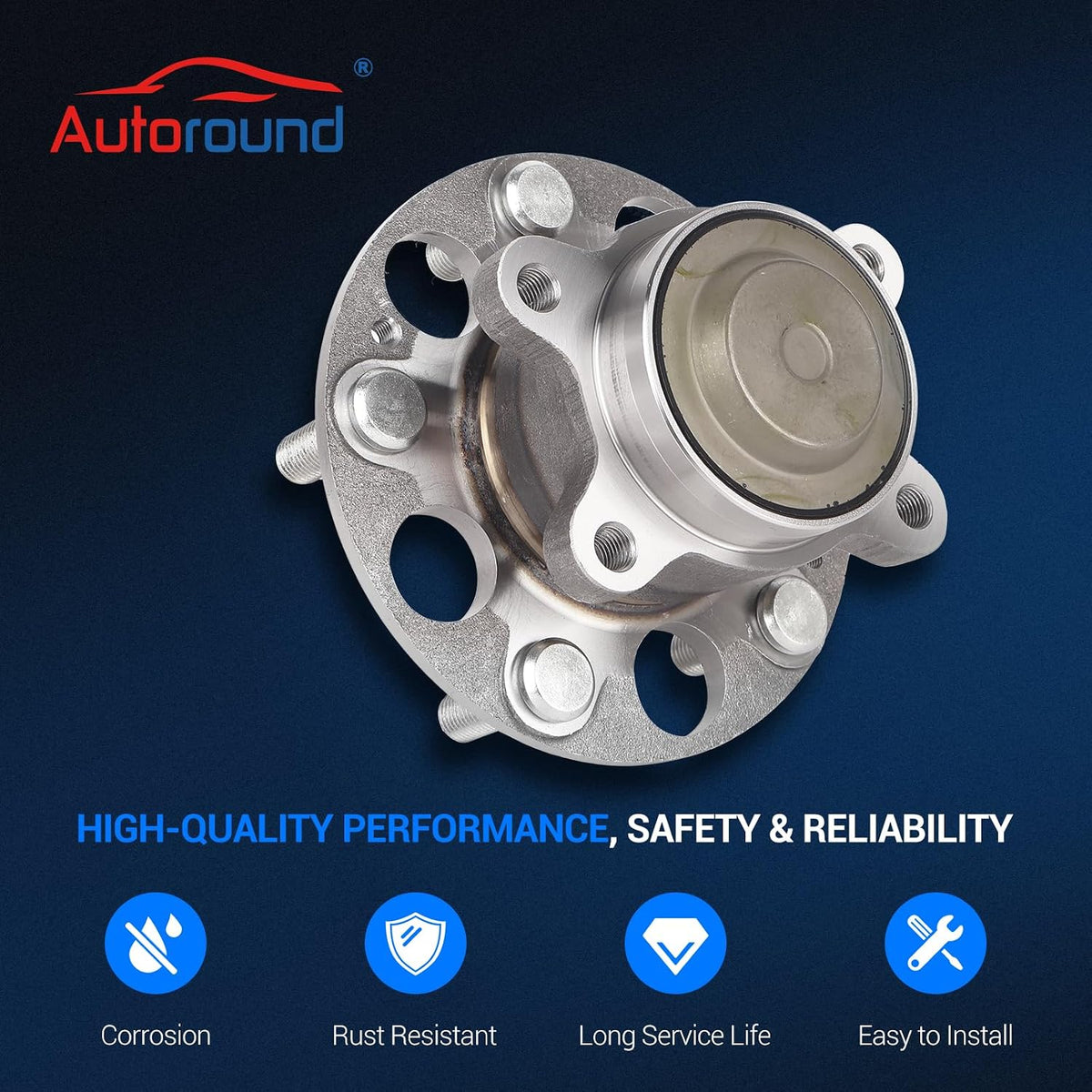 Autoround 512450 Rear Wheel Hub Assembly Fit for Honda Civic 2013-2015