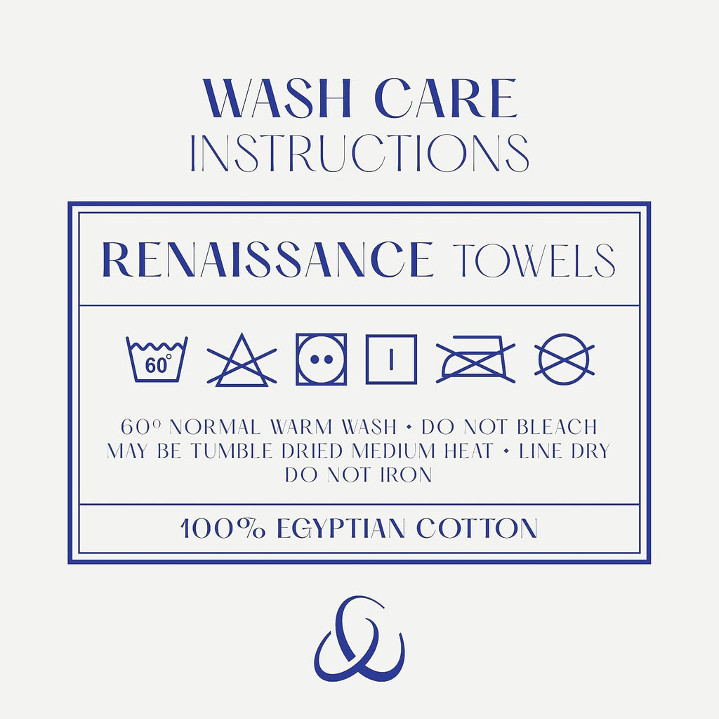 Renaissance 6 Piece Gray Towel Set | 100% Egyptian Cotton | Luxury Bathroom Towels | Soft and Super Absorbent | 675