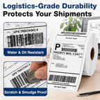 4x6 Direct Thermal Shipping Label Roll - Commercial Grade 1000 Labels