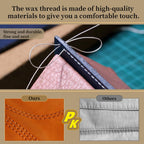 Waxed Thread for Leather 24 Colors Wax Thread for Leather Sewing Thread