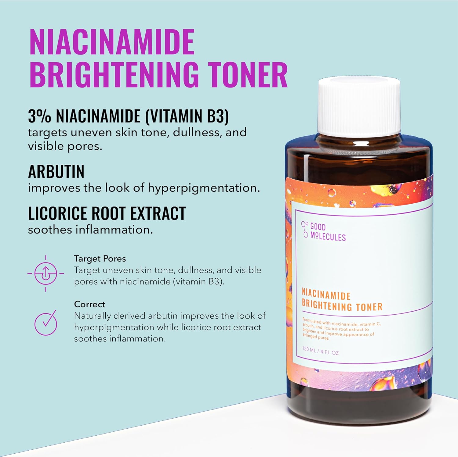 Daily Skincare Routine Set with Hydrating Cleanser, Niacinamide Toner, Hyaluronic Acid Serum, Moisturizer, Eye Gel, 5