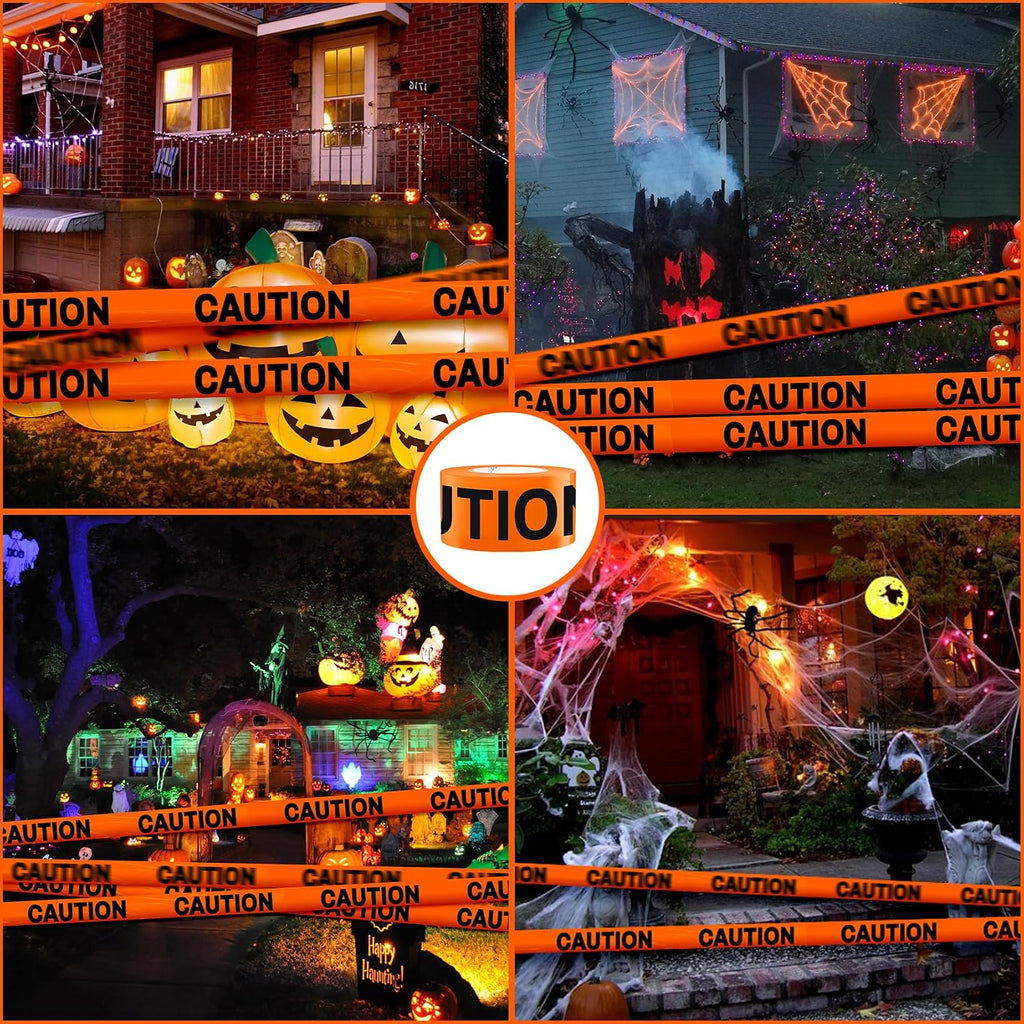 Orange Caution Tape Roll 3-Inch by 1000-Feet, Do Not Enter Barricade Tape, Premium Construction Zone Tape