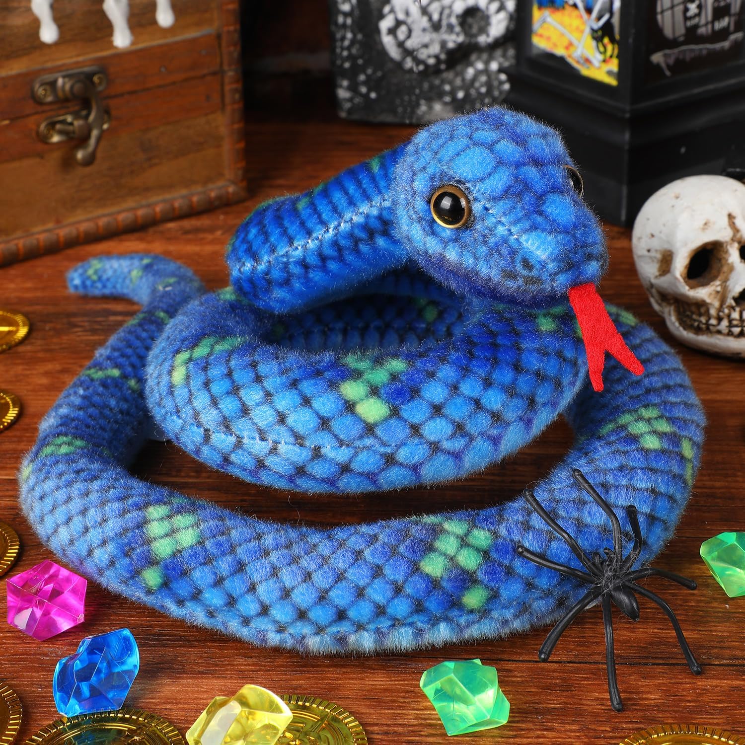 Snake Plush, Stuffed Snake Animal, 27 in Small Toy Snakes for Kids, Giant Stuffed Animals, Lifelike Plush Snake for