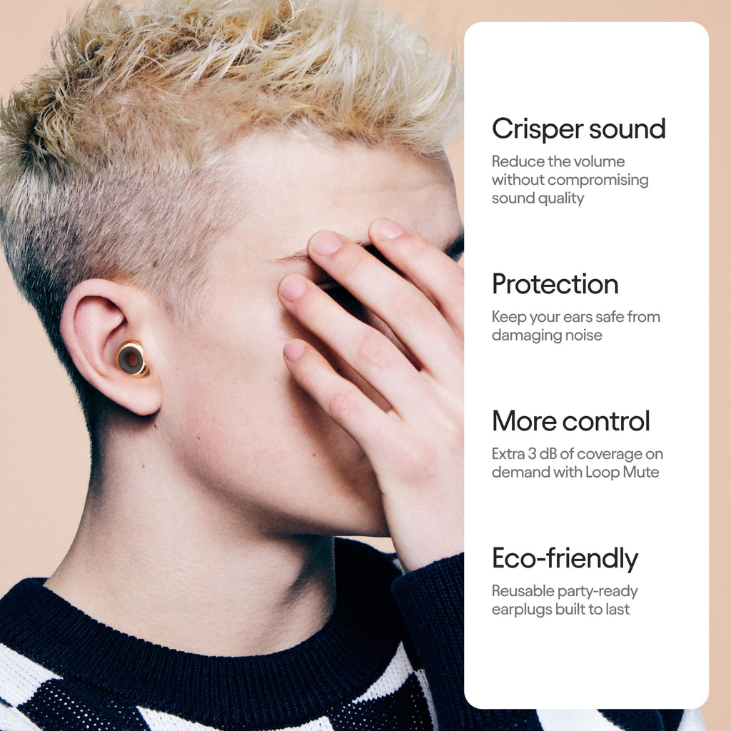 Experience 2 Plus Ear Plugs - Stylish Certified Protection + Mute
