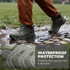 Men's Waterproof Lightweight Hiking Shoes,Army Green,10.5