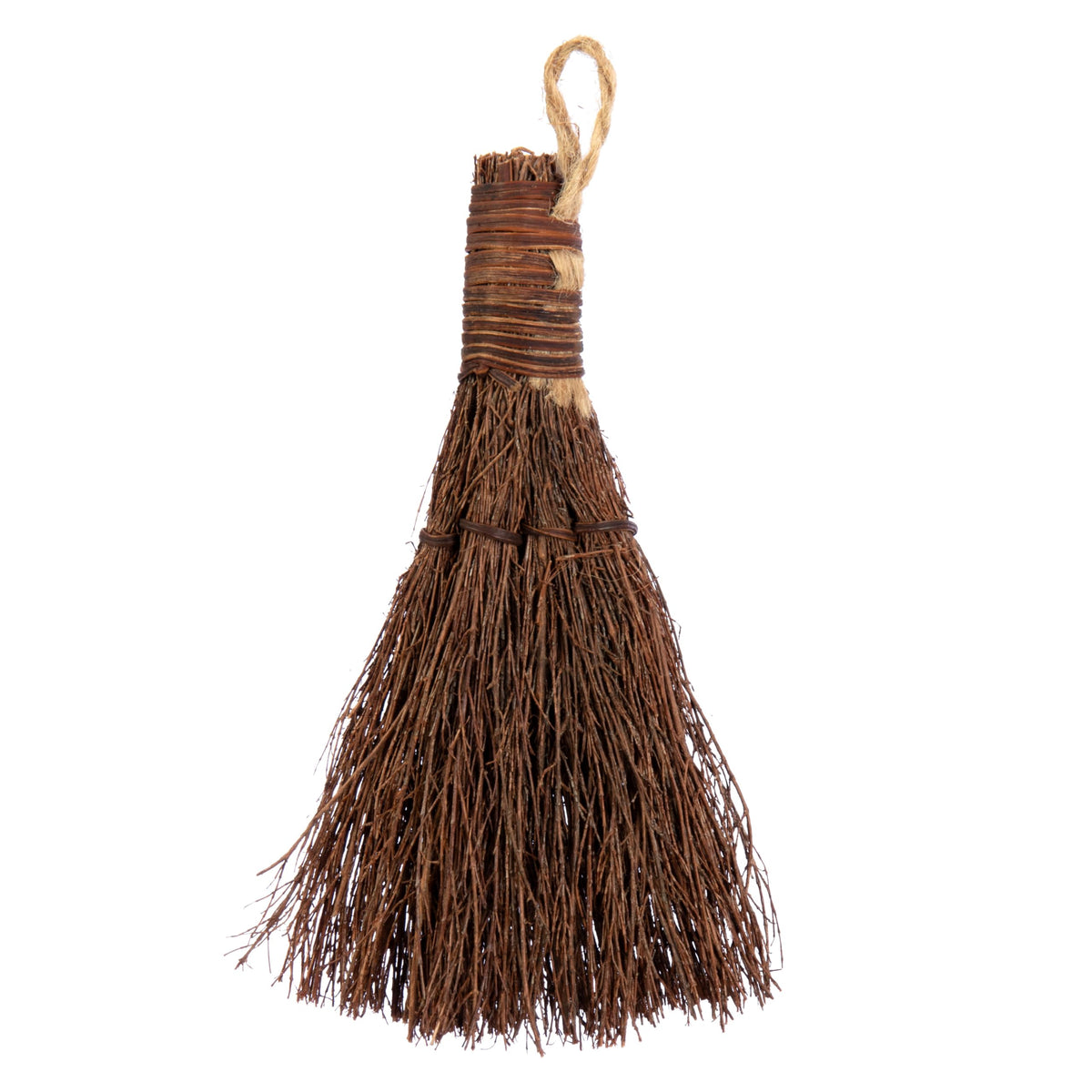 Apple Splendor Scented Broom, 6 InchRustic Heather Broom with Rope Loop for Easy Hanging