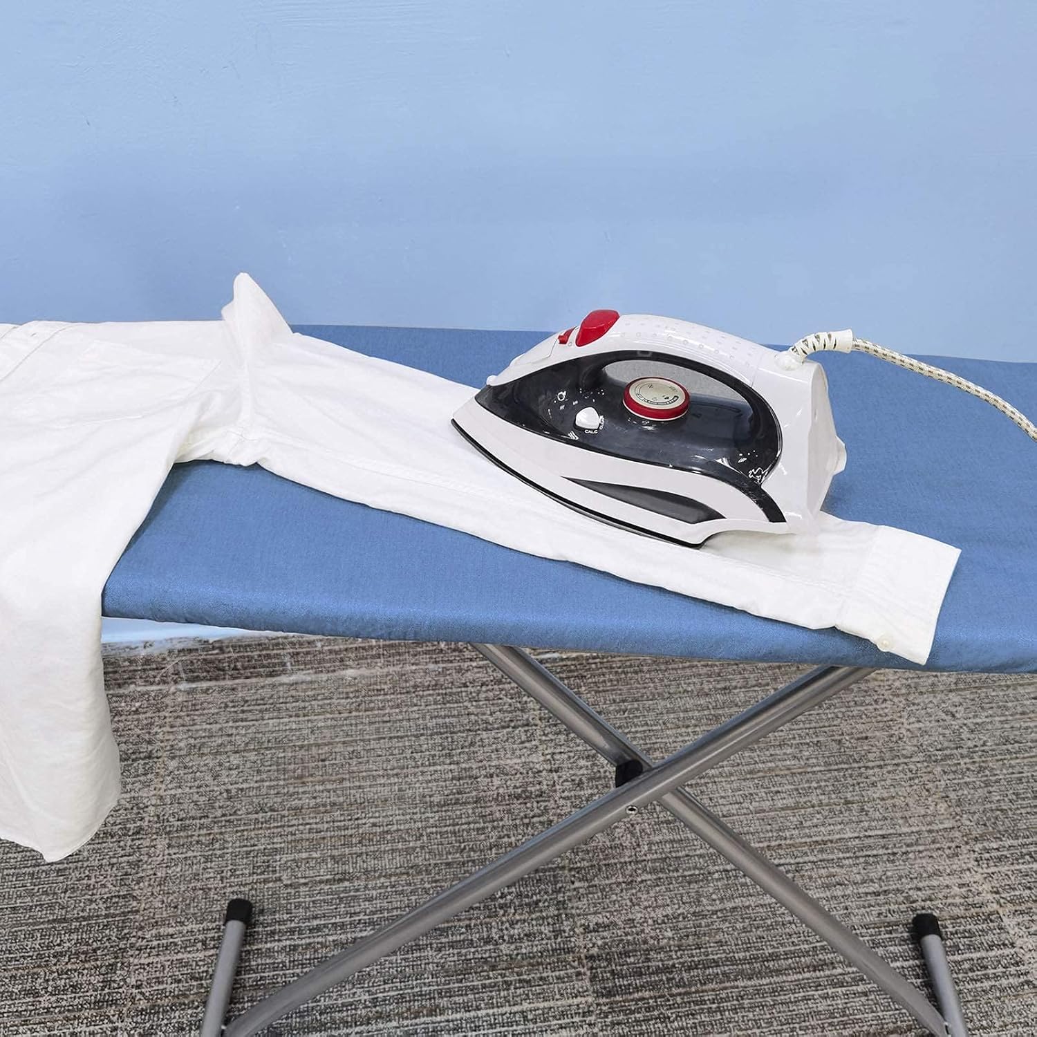Ironing Board Cover and Pad, Standard Size 15x54, Thick Padding | Elastic Edge, Silicone Coated, Scorch Resistant