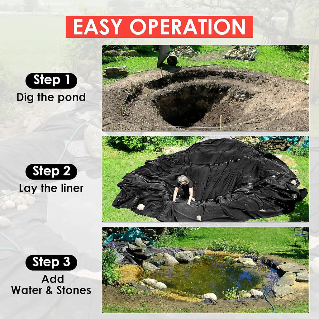 01 Pond Liner, Black