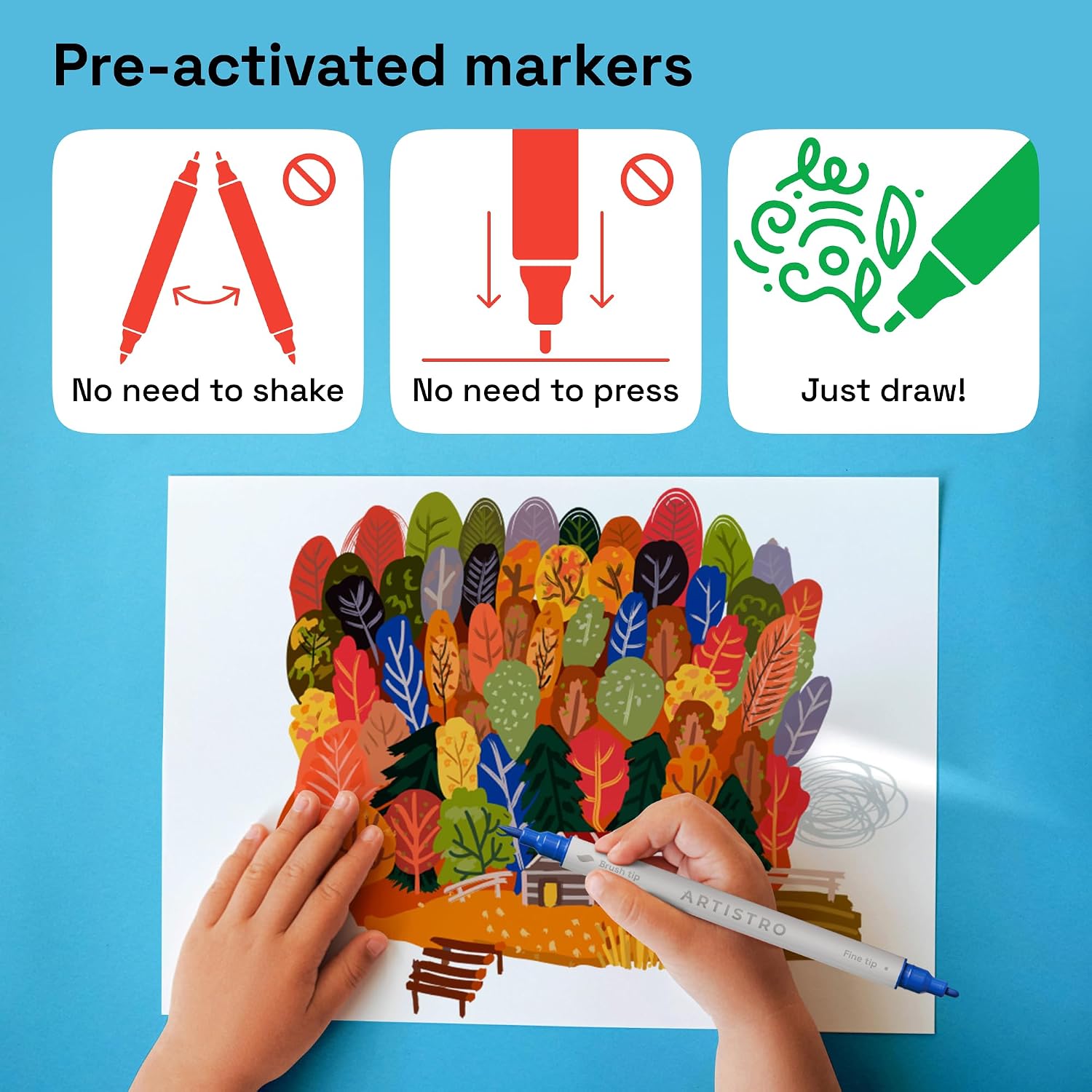 36 Acrylic Paint Markers - Paint Pens for Glass Marking, Rock Painting, Ceramic, Wood, Fabric, DIY, Craft, Canvas
