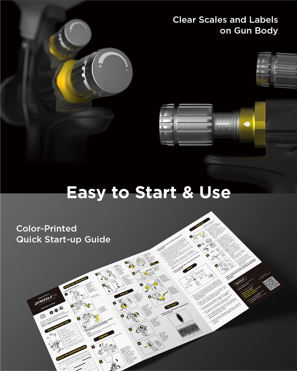InoKraft D1 LVLP Air Spray Gun Basic Kit