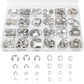 312Pcs Retaining Ring Kit with E-Clips (2.0-15mm) & C-Clips (M7-18) 304 SS