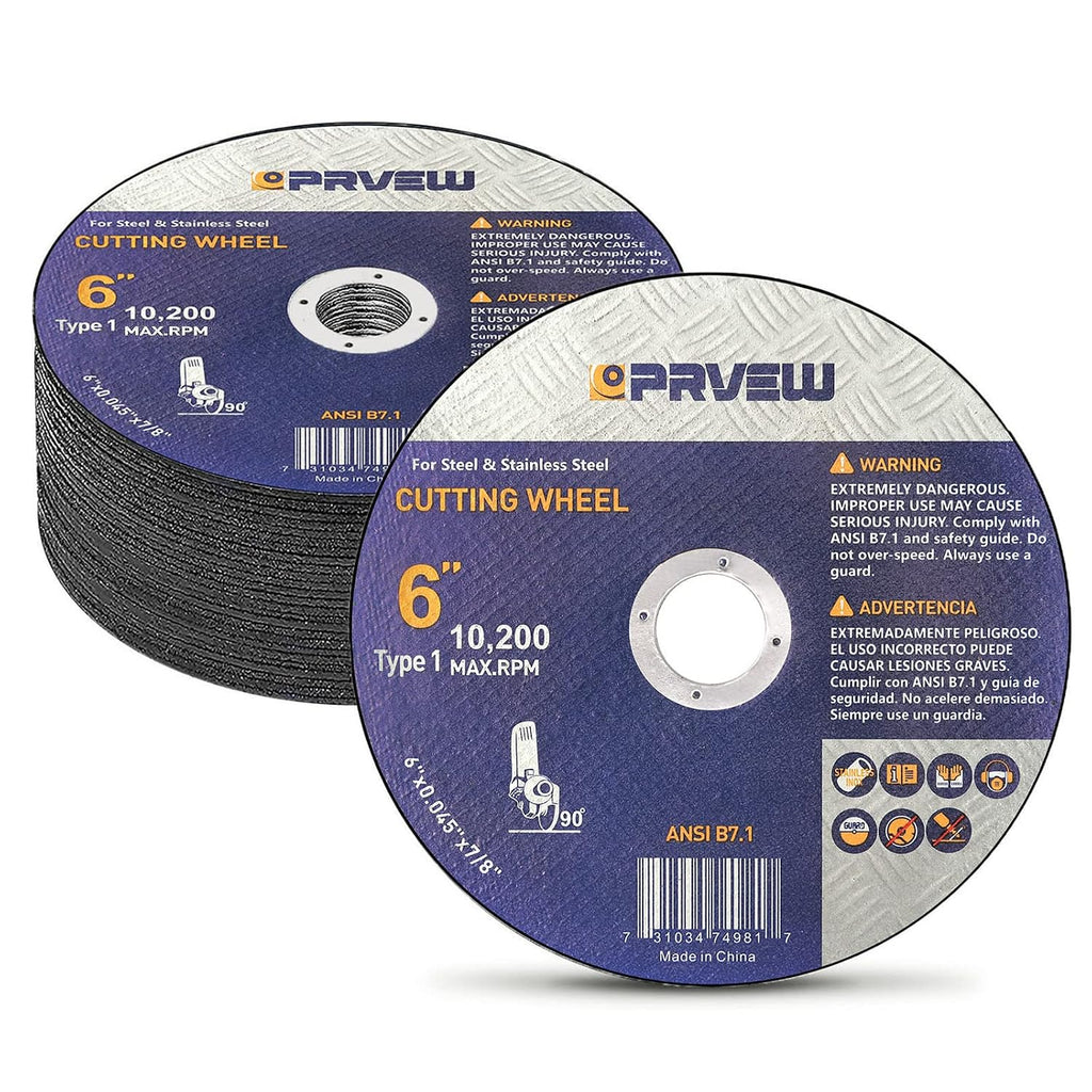 25-Pack 6 Inch Cut Off Wheels,6"x0.045"x7/8" Cutting Wheels