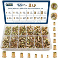 SAE & Metric Rivet Nut Assortment Kit 920 Pcs,Zinc Plated Rivnut