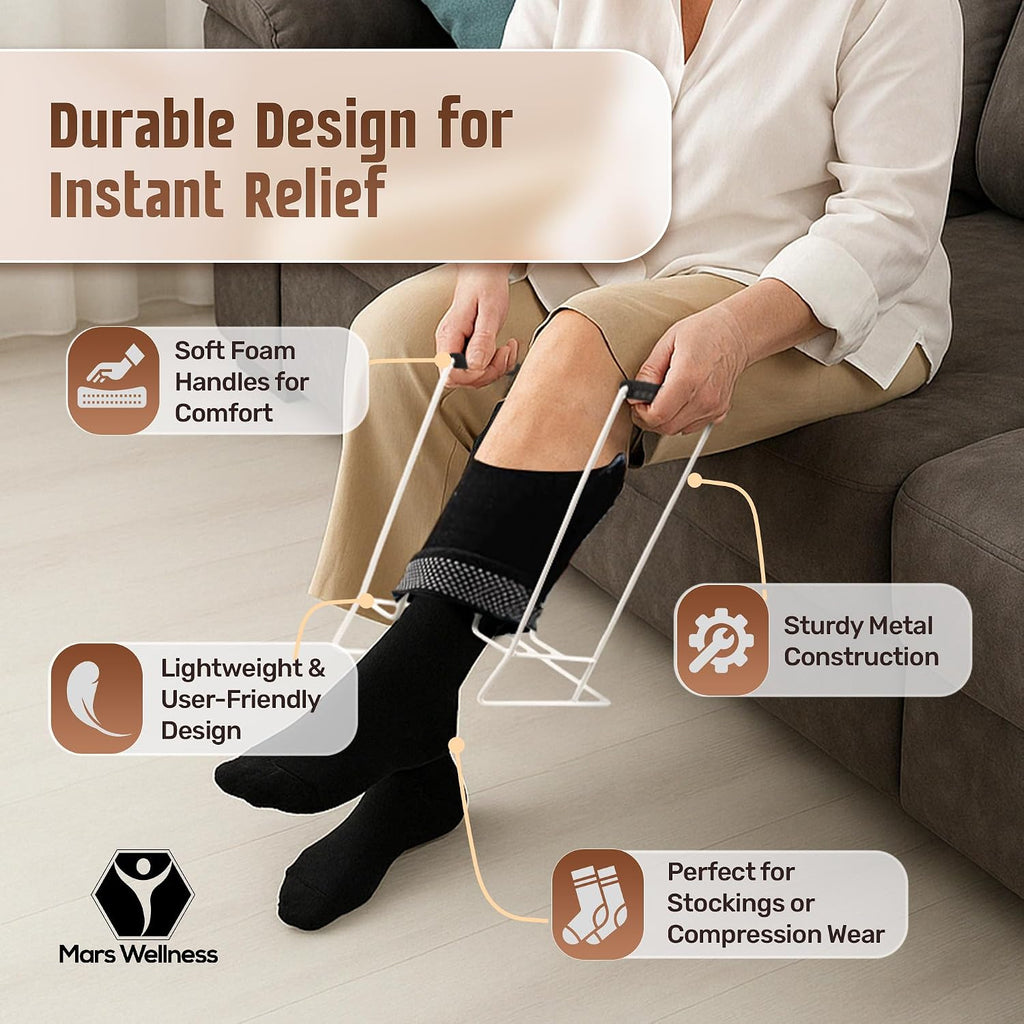 Compression Sock Aid Device for Compression Socks, Stocking Donner Helper