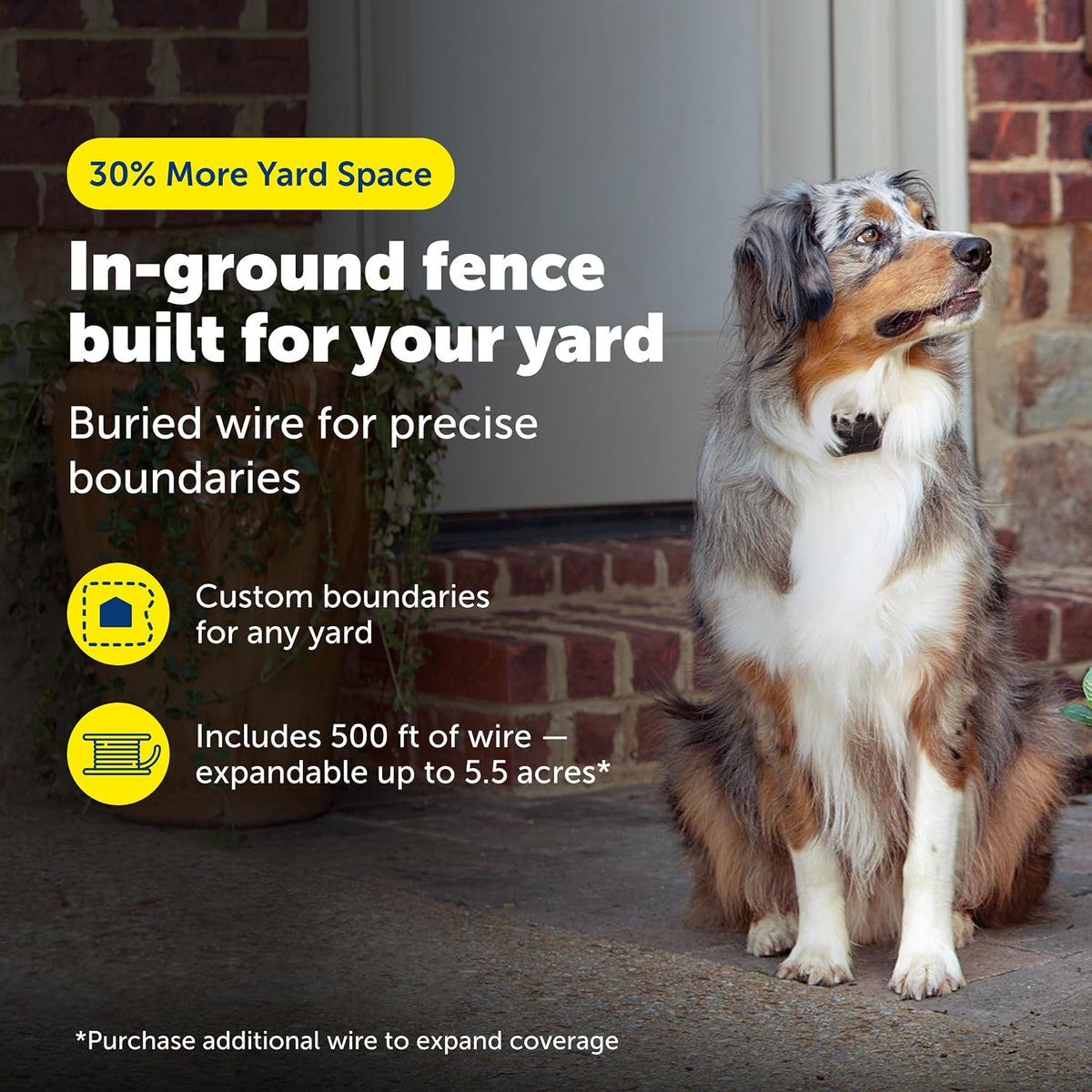 YardMax In-Ground Fence, Up to 1/3 Acre