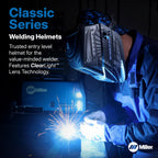 Classic Series Welding Helmet, ClearLight, Shade 8-13, Rise