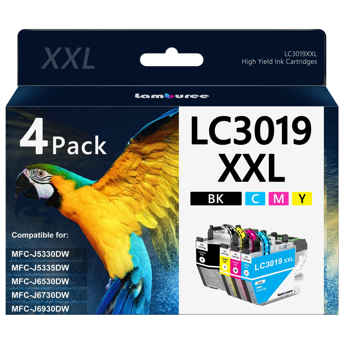 LC3019XXL Super High-Yield Ink Cartridges Replacement for Brother LC3019