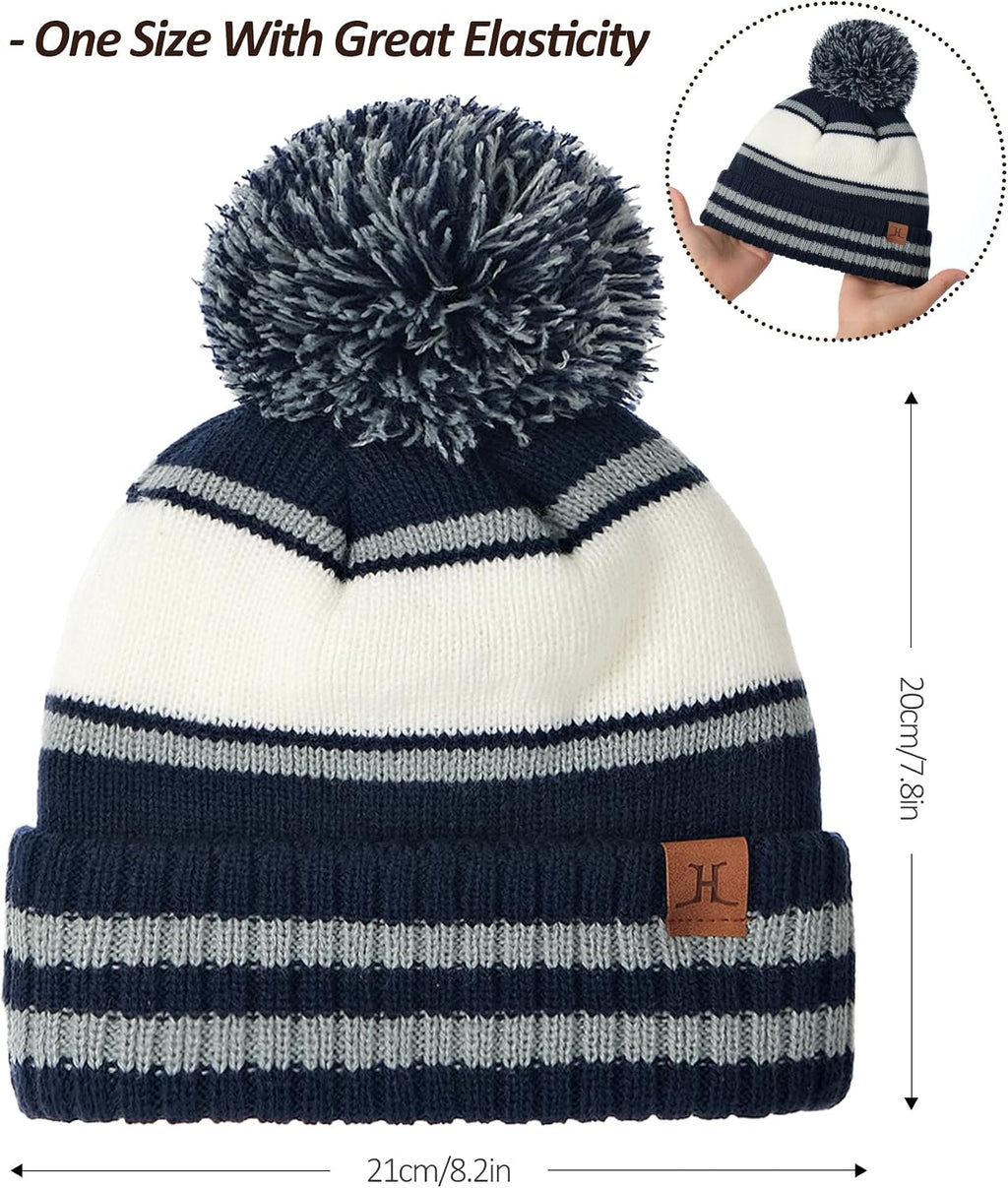 Kids Hat And Gloves Set, Toddler Winter Hat Beanie Scarf Neck Warmer Gaiter Gloves Mittens For Boys Girls Ages 6-8 5t