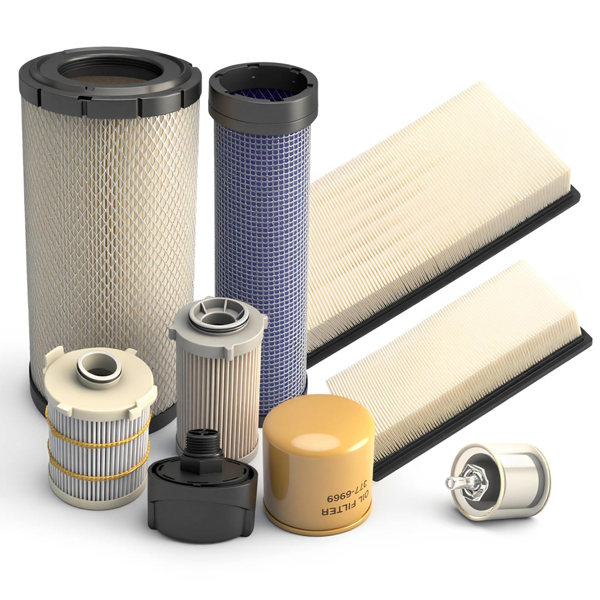 Riyhch Maintenance Filter Kit fit for CAT 236D 242D 246D 259D 279D 289D
