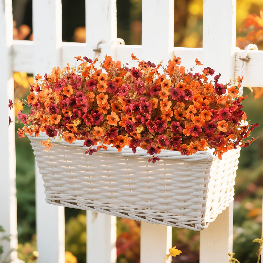 Artificial Fake Fall Plants Flowers for Outdoor Outside Decoration
