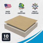 MagicWater Chipboard Sheet - 12x12 inch - 22 pt - 0.022" Thick - 10 Pack