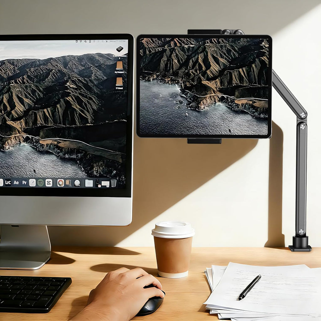 Tablet Stand for Desk, Adjustable iPad Holder for Bed, 4.7"-15.6"