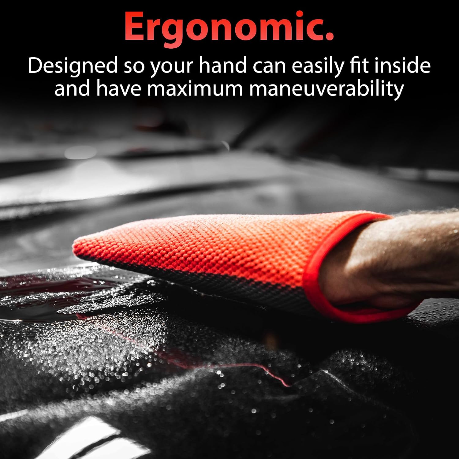 Clay Mitt - Medium Grade Clay Bar Infused Mitt | Car Detailing Glove Quickly Removes Debris from Your Paint, Glass