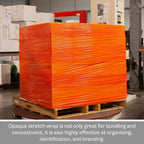Orange Stretch Wrap, 20 Inch x 1000 Feet/Roll, 80 Gauge, 4 Pack