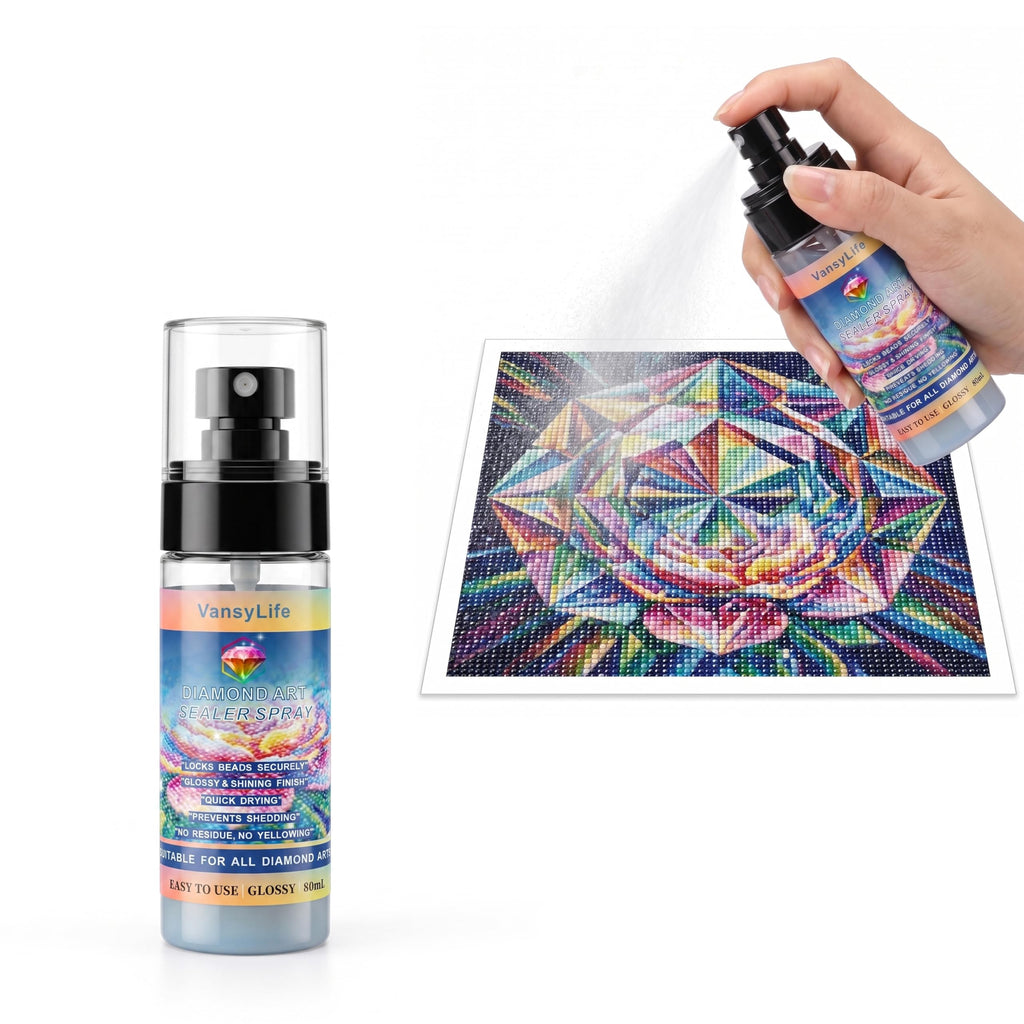 Diamond Art Sealer Spray, 30 Minutes Fast Drying (1 Pack)