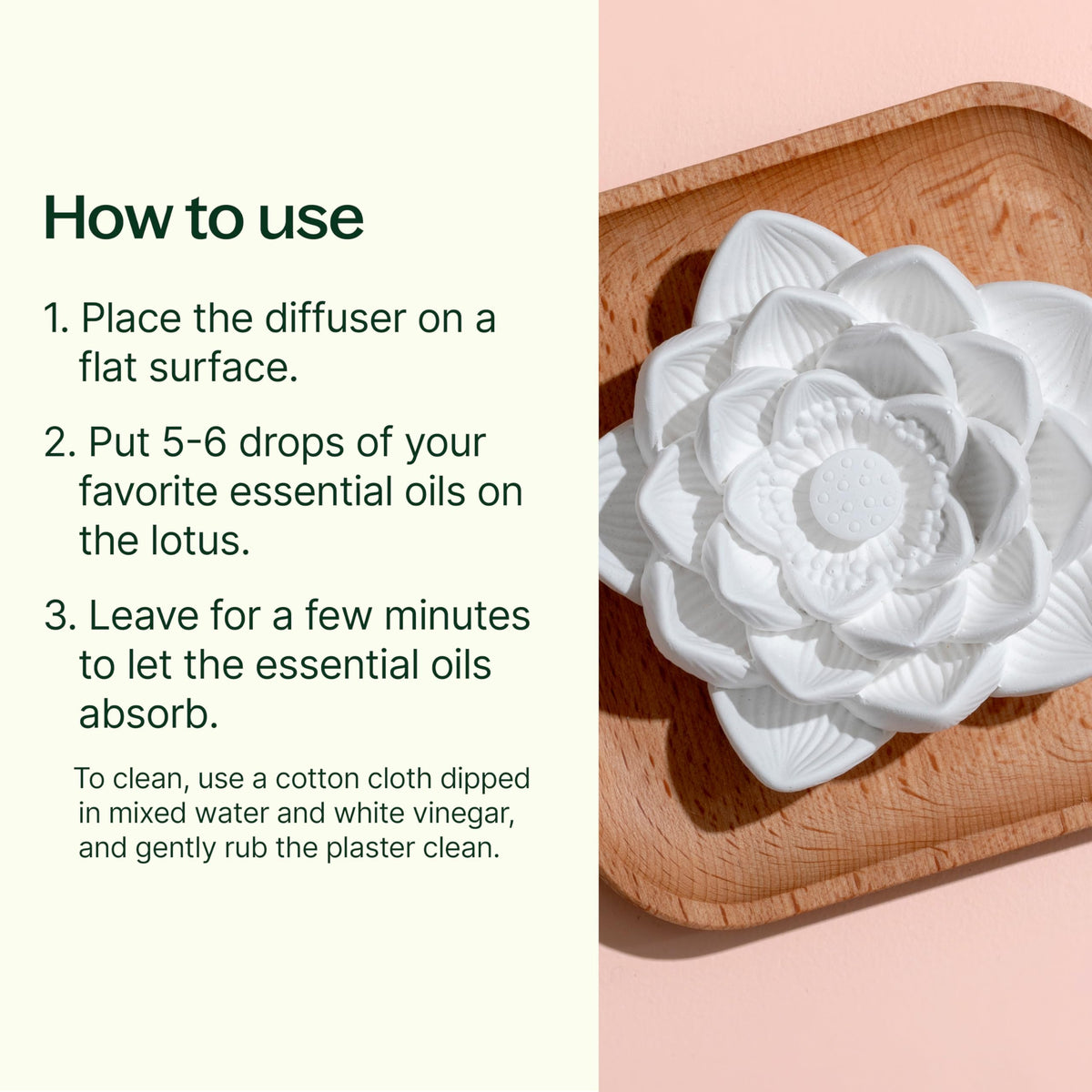 Passive Lotus Flower Aromatherapy Essential Oil Diffuser