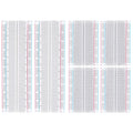 Rindion Breadboard, 6PCS Bread Board, Breadboard Kit Includes 2PCS 830 Point + 4PCS 400 Point, Power Distribution Connection Block for Arduino, Proto Shield and Prototype Shield
