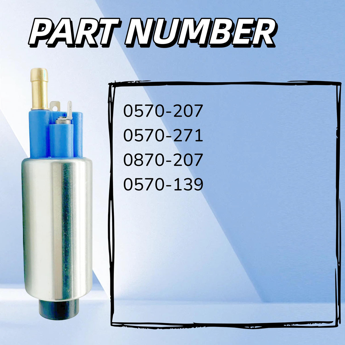 0570-271 Fuel Pump for Arctic Cat 550/700/1000 TRV H1 Thundercat EFI