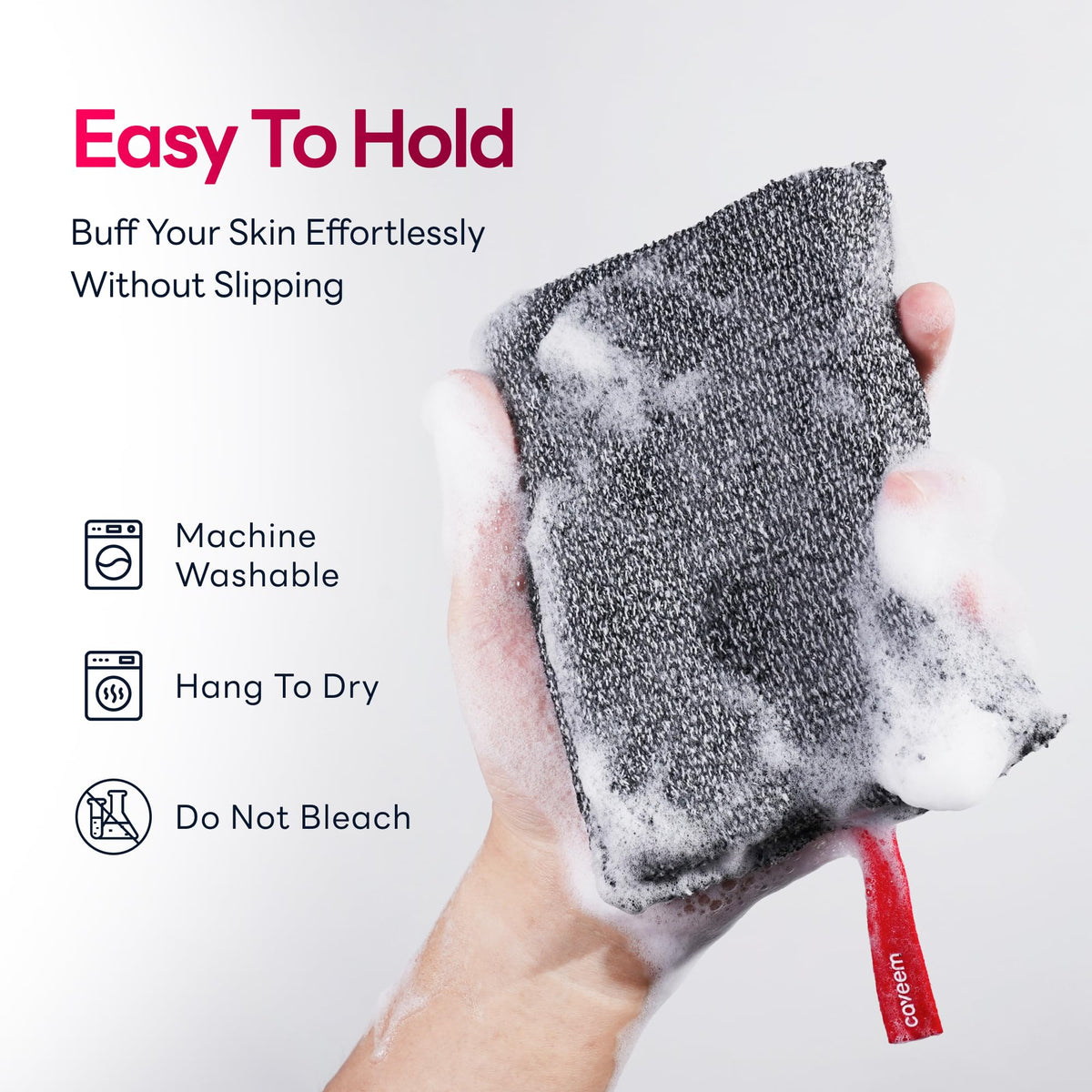 Exfoliating Body Scrubber, Large Bath and Body Scrub Buffer, Dual Texture Body Exfoliator for Remove Dead Skin, Soft