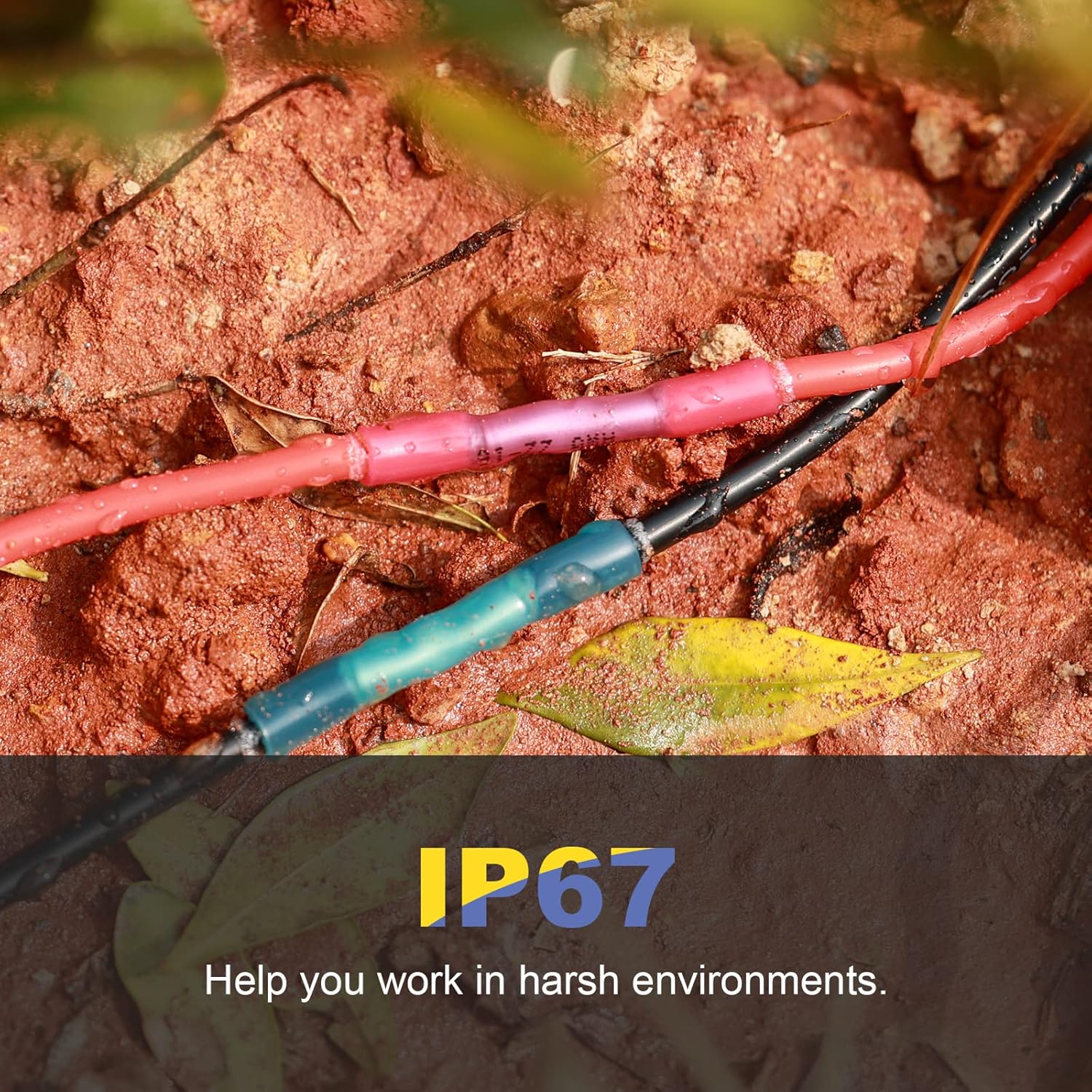 250PCS Yellow Heat Shrink Butt Connectors 12-10 AWG | 3:1 adhesive-lined heat shrink, built-in wire stop, single-size