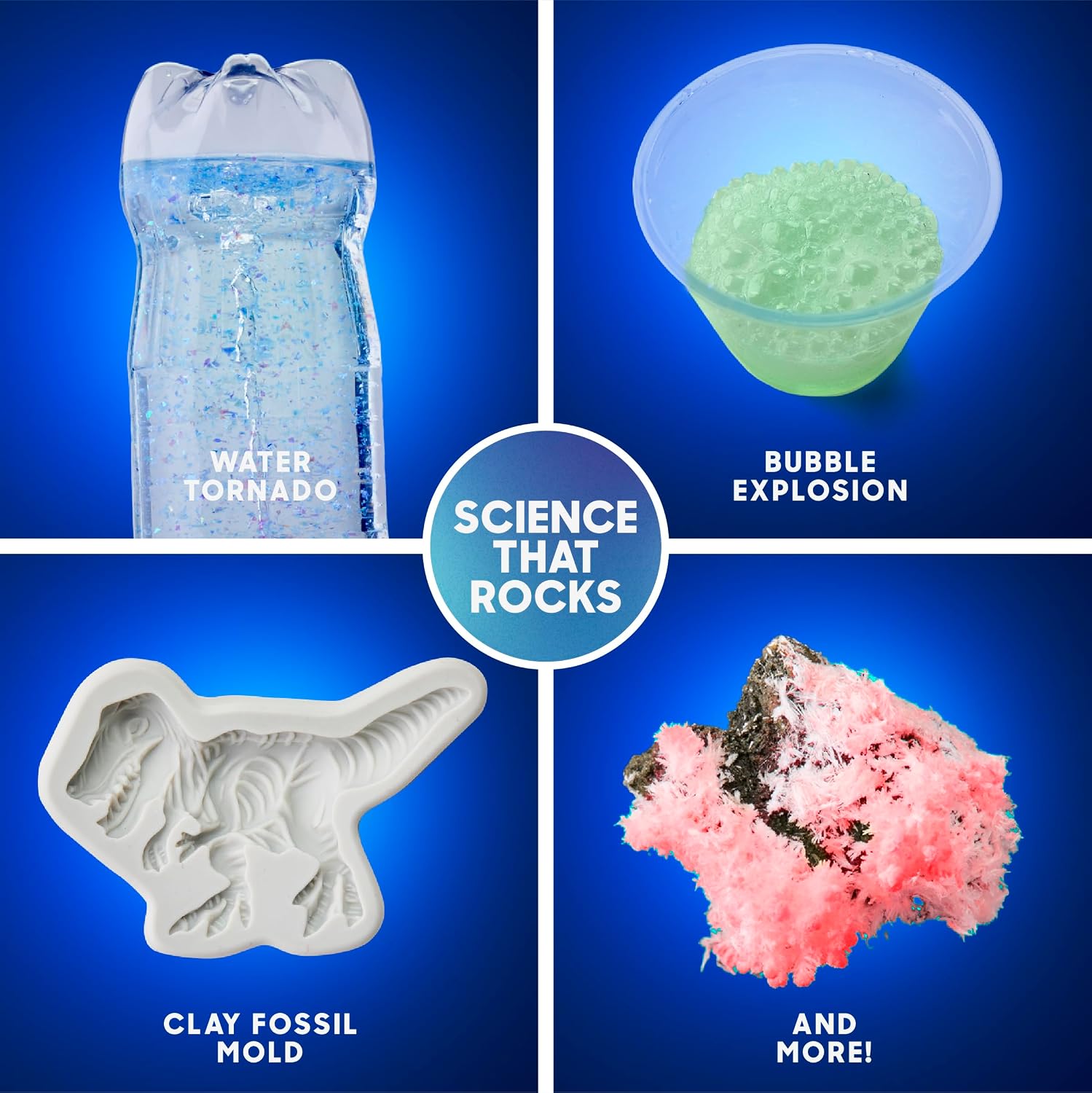 Planet Earth Science Kit for Kids| 27 Science Experiments| Erupting Volcano, Slime Lava, Geodes, Grow Crystals, Dino