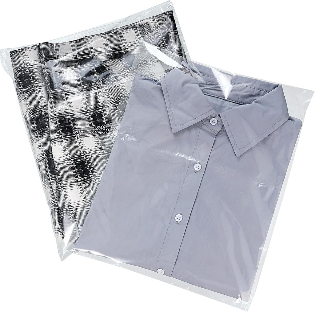 120 Pcs Clear Cellophane Bags Self Adhesive, 4 Size Cello Bags