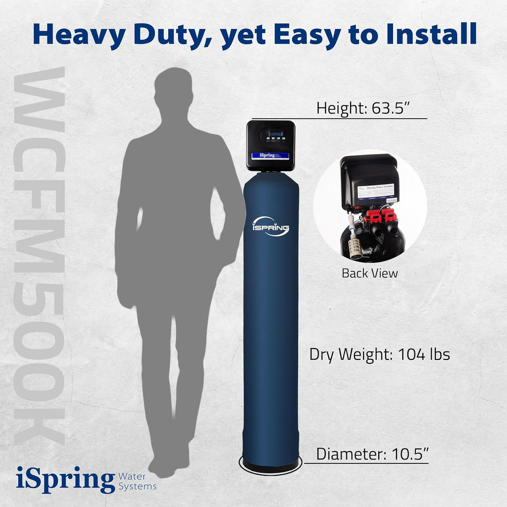 WCFM400K Whole House Iron and Manganese Water Filter System, Digital Control with Automatic Regeneration & Air