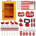 Lockout Tagout Station, 106-Piece Electrical Loto Kit with Locks