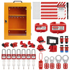 Lockout Tagout Station, 106-Piece Electrical Loto Kit with Locks
