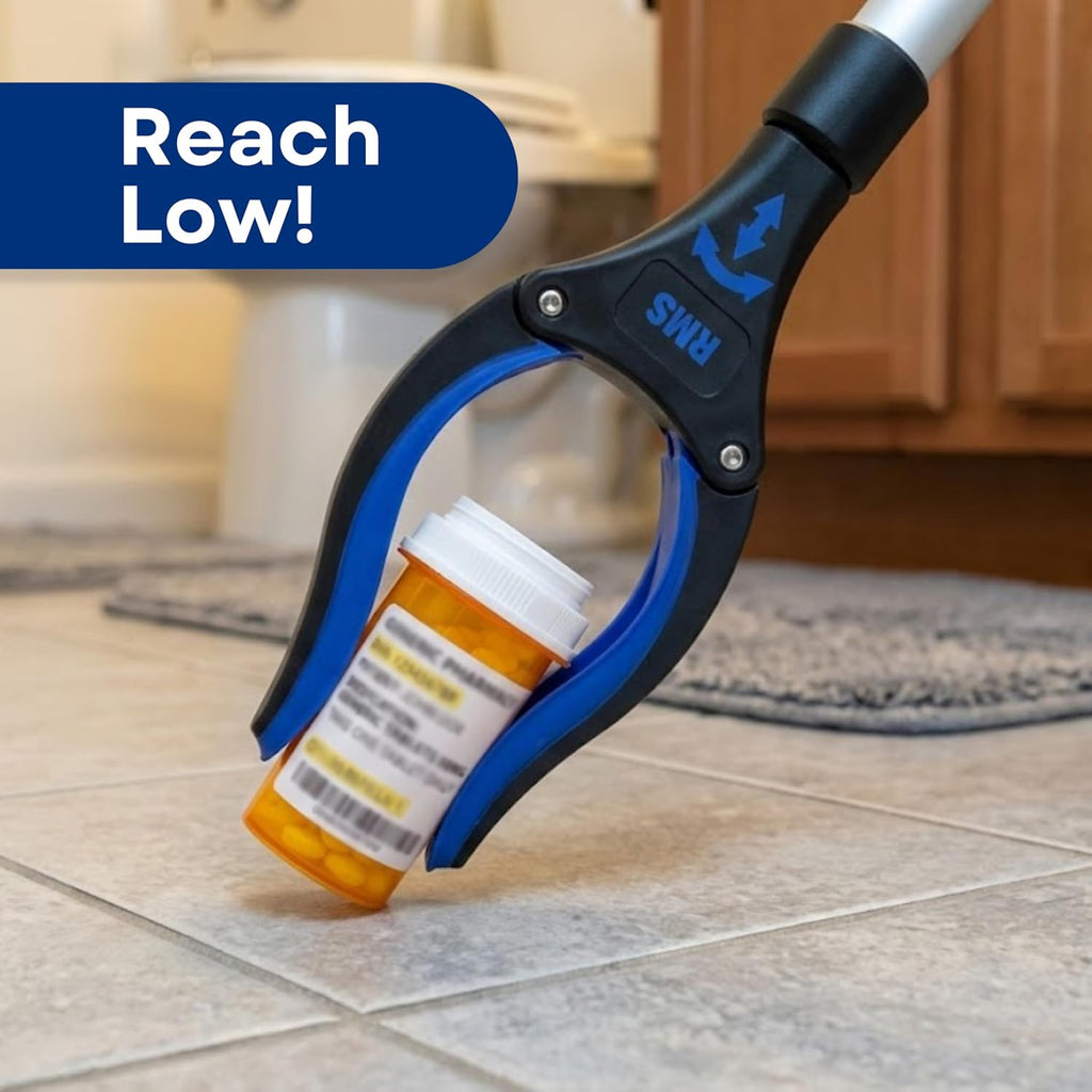 34 Inch Extra Long Reacher Grabber - Foldable Gripper and Reaching Tool with Rotating Jaw