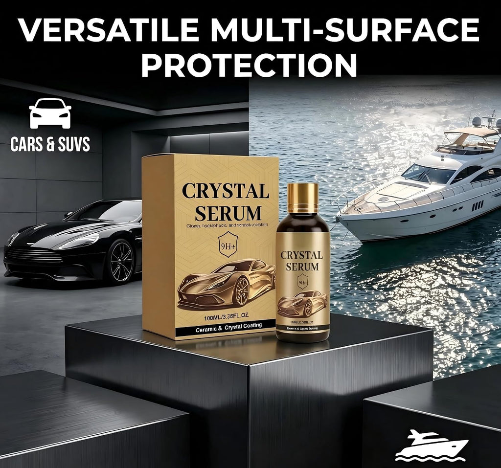 2PC PTZ Crystal Serum,2026 Upgrade Graphene Ceramic Coating for Cars,Car Coating Spray,9H Hardness, Long-Lasting