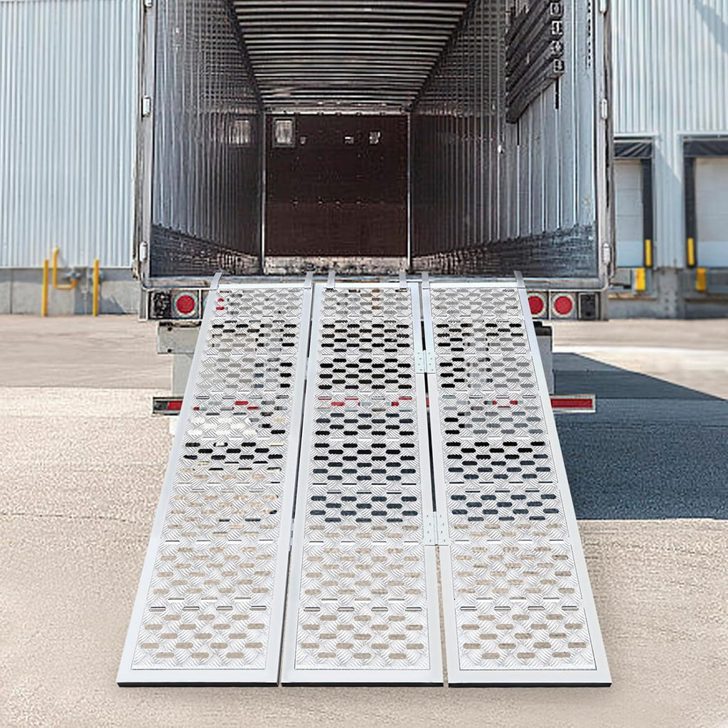 Heavy Duty ATV Ramp 77" x 54" Aluminum Folding Loading Ramp 1500 LB Capacity ATV UTV Motorcycle Ramp for Dirt Bike