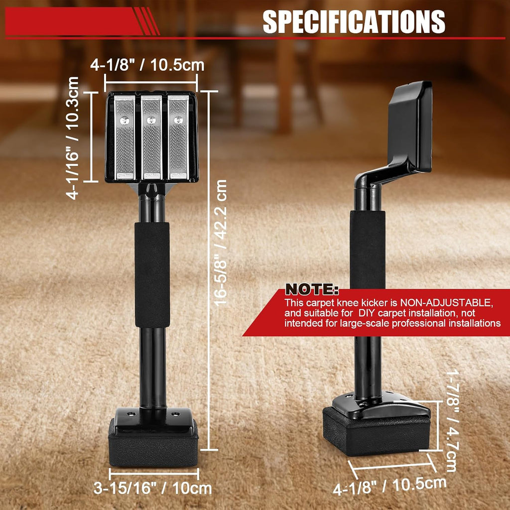 Carpet Knee Kicker, 16-5/8" Non-Adjustable Carpet Stretcher