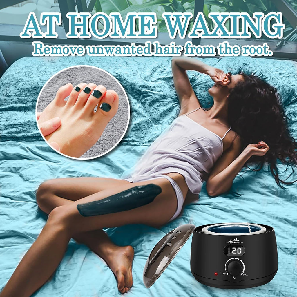 L2 Digital Wax Warmer Machine - 500ml/14oz Fast-Heating for Hard Wax Beads, Hair Removal at Home, Professional for