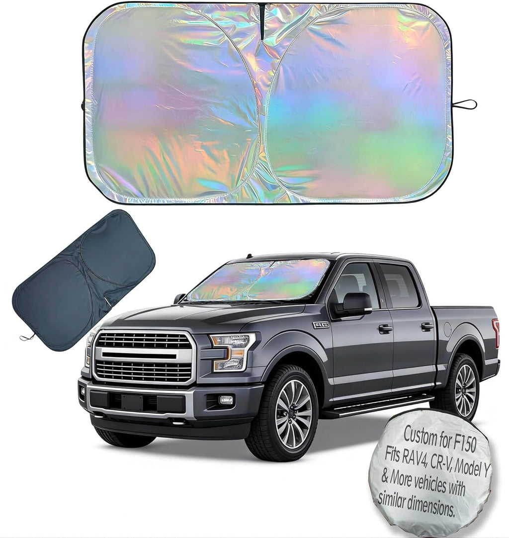 Window Shades for Car Windshield - Foldable Car Window Shades, 210T Reflective UV Block Sun Visor, Keep Vehicle Cool