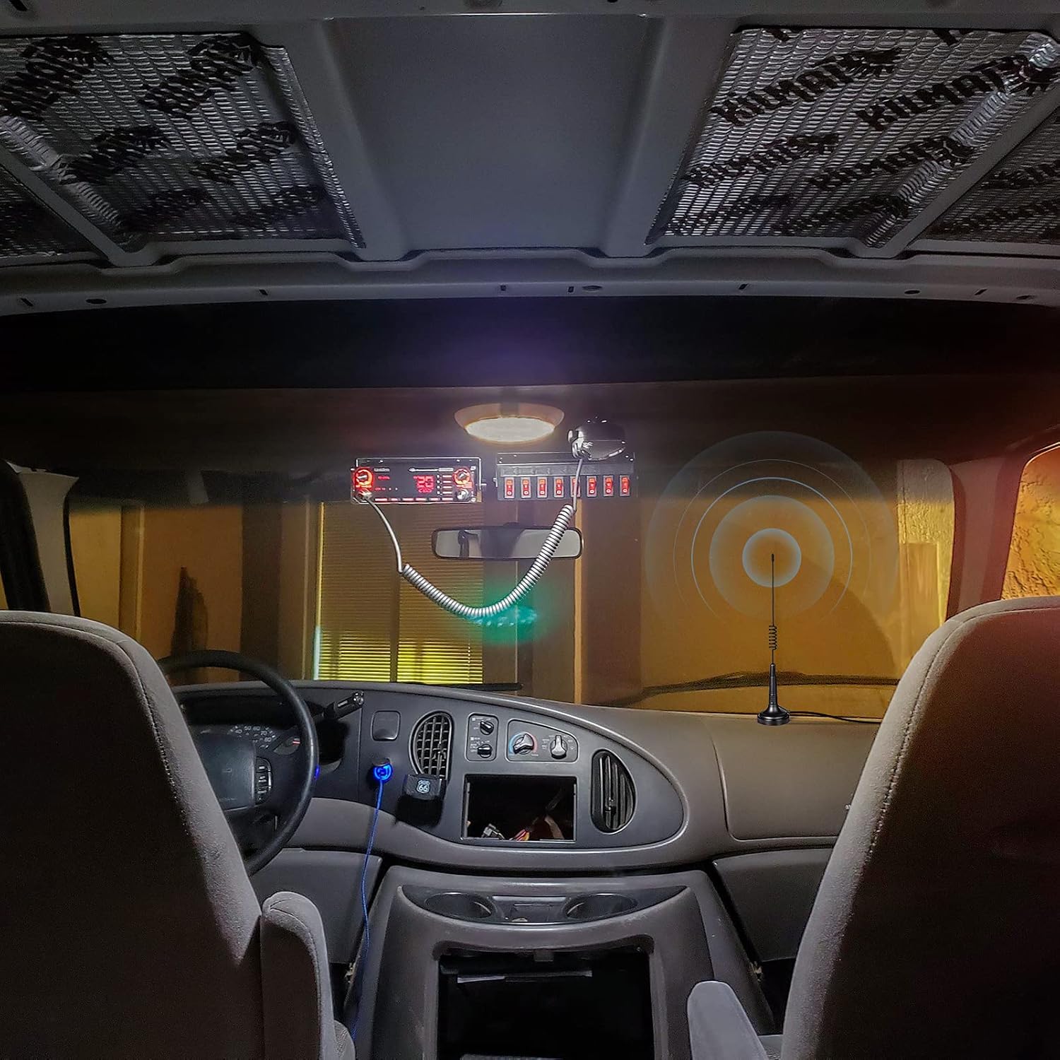 27MHz CB Radio Antenna PL259 & BNC Male Magnetic Base Compatible with Cobra Midland Uniden Maxon President Vehicle